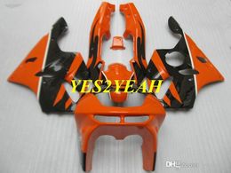 Fairing body kit for KAWASAKI Ninja ZX6R 636 94 95 96 97 ZX 6R 1994 1997 Orange black Fairings bodywork+Gifts KS10