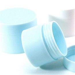 plastic travel containers cosmetics Canada - Double Deck Cream Separate Bottle Frosting Plastic Jars Empty Cosmetic New Fashion Mask Travel Storage Containers Cylindrical 0 95ll F2