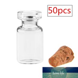 500pcs 0.5ml Cute Mini Tiny Empty Clear Wishing Vials with Cork Glass Bottles Jars Containers DIY Craft Decoration