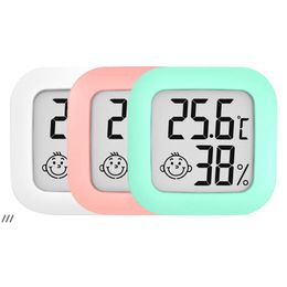NEWMini LCD Digital Thermometer Hygrometer Indoor Room Electronic Temperature Humidity Metre Sensor Gauge Weather Station for Home RRF13143