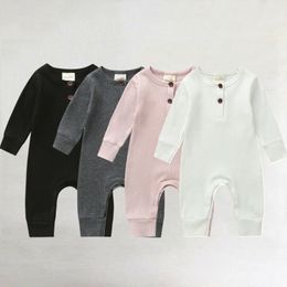 Baby Newborn Baby Boy Girl Long Sleeve Knitted Romper Jumpsuit One-Pieces Clothes 201027