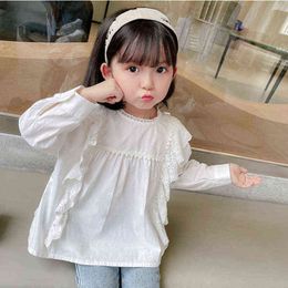 Cheap Girl White Lace Blouse Shirt with 