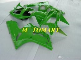 Injection mold Fairing kit for KAWASAKI NINJA ZX 6R 600CC 03 04 ZX6R 636 2003 2004 Fashion green Fairings set ZX44