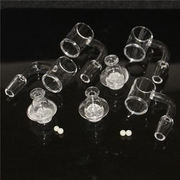 25mm xl quartz nail bangers cyclone spinning carb cap domeless quartz nail flat top quartz banger for glass bongs