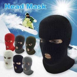 Cycling Caps & Masks Outdoor Balaclavas Full Face Cover Mask Robber Cool Knitted Beanies For Men Head Neck Balaclava Motorcycle Bike