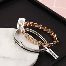 2021 Quality Bangle Gold Plated Mix Different Styles Wholesale Crystal rhinestone Rose Gold Silver Jewellery Korean Fashion Charm bangle