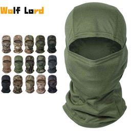 Multicam Tactical Balaclava Military Full Face Mask Shield Cover Cycling Army Airsoft Hunting Hat Camouflage Balaclava Scarf Y1229