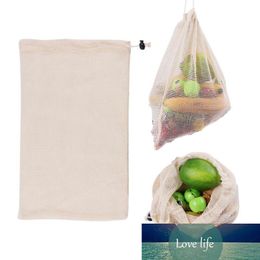 Reusable Shopping Bags Cotton Vegetable Mesh Bag for Home Kitchen Washable Fruit Grocery Refillable Accessories Beauty Health To