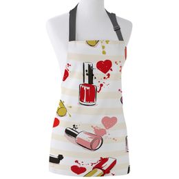 Tophome Kitchen Apron Cosmetic Nail Polish Female Cartoon Adjustable Canvas Aprons for Men Women Kids Home Cleaning Tools Y200103