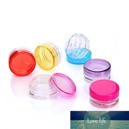 Empty Plastic Cosmetic Jars Clear Makeup Container Lotion Bottle Vials Face Cream Sample Pots Gel Box 11 Color Caps