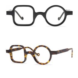 Mens Optical Glasses Man Eyeglass Frame Brand Women Spectacle Frames Irregular Myopia Glasses Top Qualitly Retro Eyewear with Clear Lens