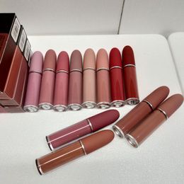 Makeup Suede Cream Matte Lip Gloss Lips Lustre liquid Lipstick natural Nude long lasting waterproof lipgloss Cosmetics 12 Colours