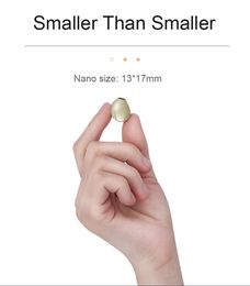 new Invisible True Wireless Earbuds Bluetooth Earphones Waterproof Sleep Earpiece Nano Size/Dual-Mic/20Hs Play/Interchangeable Wear