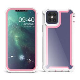 heavy duty mobile phone cases Canada - 360 full-body mobile phone cases heavy-duty hard crystal transparent case suitable for acrylic case 13a23a41
