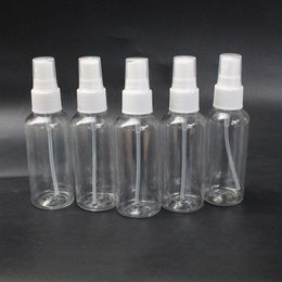 2OZ PET Clear Perfume Bottles Refillable Sample Travel Vial Empty Spray Atomizer Bottles 60ml Cosmetic Packaging Container