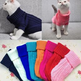 Winter Dog Clothes Puppy Pet Cat Sweater Jacket Coat For Small Dogs Warm Soft Dog Jacket Sweater Pet Jackets Pet Accessories Q3 Y200922