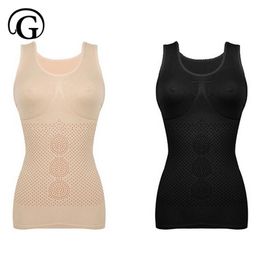 Lift Bra Corset Slimming Waist Trainer Women Spandex Posture Corrector Infared Belly Trimmer Tops Body Shaper LJ201209