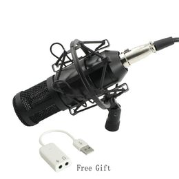 microfone Professional BM 800 Condenser KTV Microphone Pro Audio Studio Vocal Recording Mic KTV Karaoke For computer
