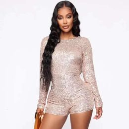 Sequin Short Jumpsuit Online Shopping 