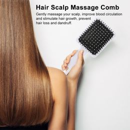 Hair Scalp Massage Comb Hairbrush Air Cushion Flat Square Anti-static Brush Salon Hair Styling Tools