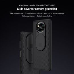 Nillkin Shockproof Camshield Slide Lens Camera Protection Case For Xiaomi POCO X3 NFC Mi 10T Lite K30 Ultra Redmi Note 9 Pro Mi10