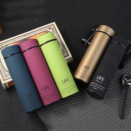 ZOOOBE Thermos Tea Vacuum Flask With Filter Stainless Steel 304 Thermal Cup Coffee Mug Water Bottle Office Business Home Thermo LJ201221