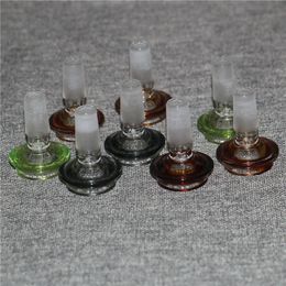 Heady Coloured Glass Smoking Bowl 14mm 18mm male bowl with snowflake Philtre Ash Catcher Bong Bowls