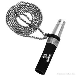Other Smoking Accessories New portable Arab nozzle hookah metal hanging rope suction stainless steel filter tip Shisha smokingaccessories