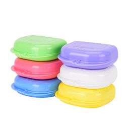 Newest Compact Colourful Dental Orthodontic Retainer Box/Case for sale mouthguards biteguards dentures Sport Guard LX4253