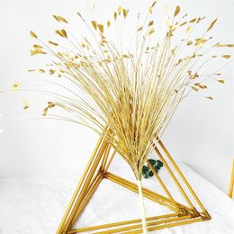 Golden Silver White Glitter Bling Butterfly Artificial Flower Gilded Grass Christmas New Year Wedding Decoration DIY Reed Flower Y201020