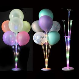 2022 ballon led Led luz de ar balls stand titular coluna miúdos festa de aniversário barco balão mesa decoração balão balão globos adulto balão