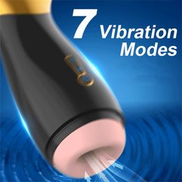 Mermaid Automatic Sucking Male Masturbator For Men Orgasm Real 3D Texture Vagina realistic cup sex toys for adults 18 shop 220312