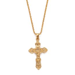 Top Quality Cross Pendant Necklace The Fast And The Furious Celebrity Vin Diesel Items Gold Jesus Men Jewelry