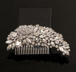 New Arrival Bridal Accessories In Stock Crystal Handmade Rhinestones Beaded Wedding Hair Accessory Crystals Bridal Hair Decorations