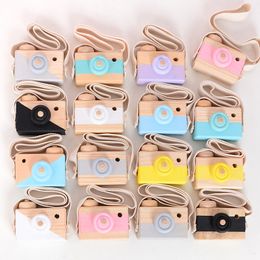 17 Styles Kids Lovely Wooden Cameras Toys Kids Room Furnishing Decor Child Birthday Gifts Nordic Style Wooden Simulation Camera Toy M3120