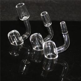 smoking pipes 4mm Thick Quartz Banger Nail 19mm 14mm 10mm Male Female polished joint flat bowl for glass bong dab rigs glass nectar