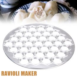 37 Cavity Ravioli Press Maker Aluminium Dumpling Ravioli Maker Moulds Kitchen DIY Pastry Dumpling Pressure Gadget Reusable 201023