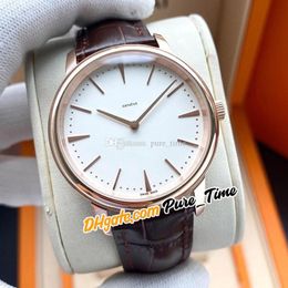 DJF 40mm Patrimony 81180/000R-9159 Miyota 8215 Automatic Mens Watch 81180 White Dial Rose Gold Case Brown Leather Strap Watches Pure_Time E126B (3)