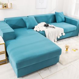 Elastic Stretch Slipcovers Sectional Sofa Cover for Living Room Couch Cover L Shape Armchair Single Double Three Seat Sofa Cover 201119