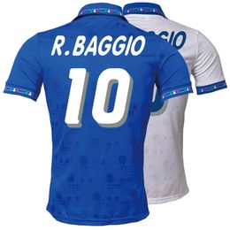 Italy 1994 retro Roberto Baggio camiseta home away Jerseys High quality tee T-shirt customize Melancholy prince LJ200827