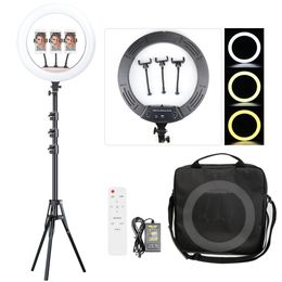 45CM LED Ring Light 2700-7000K 18 Inch Ring Lamp With Tripod Photography Lighting Photo Studio Ringligt For Camera Phone Makeup