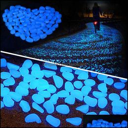 Garden Decorations Patio, Lawn & Home Decor Luminous Stones Glow In Dark Decorative Pebbles Outdoor Fish Tank Decoration Pebble Rocks Aquari