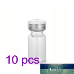 10Pcs 22 x 45mm 9ml Mini Glass Bottles Empty Sample Jars with Cork Stoppers for DIY Craft Decoration - Transparent