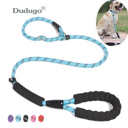 -Großer Hund reflektierender Seil Bleileine 5 Farbe Nylon Basic Leashes Mittlerer Hund Walking Großer Hundehalsband für Labrador Rottweiler