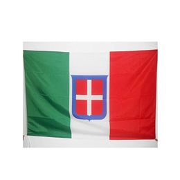 Kingdom of Italy 1861-1946 Flag 3' x 5' for a Pole Italian Royal Flags 90 x 150 cm - Banner 3x5 ft with Hole
