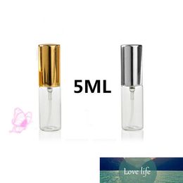 100pcs Clear 5ml Mist Scent Bottle Empty Cosmetic Perfume Refillable Bottles Glass Parfum Vials Makeup Toner Sprayer Tubes