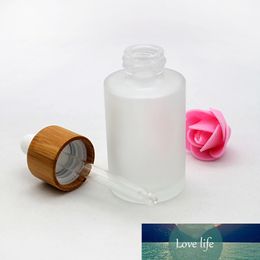 30ml pearlescent white glass dropper bottle cosmetic essential oil emulsion pipette packaging container