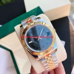 Fashion Grey Roman Dial Mens Watch 41mm 126334 Stainless Steel Two-tone Jubilee Automatic Mechanical WaterProof Sapphire Luxury Wristwatches Ar406