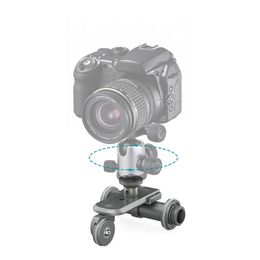 Freeshipping Motorised Elelctric Track Slider Dolly Car 3-Wheel Video Pulley Rolling Skater for Cannon Nikon Sony for iPhone 7