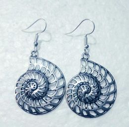 NEW Metal Crescent Alloy The snail's house/fan shell Earring Friendship Charm Drape Earring DIY Women Jewellery Gifts 271